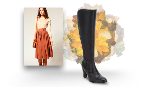 dresses with boots_midi