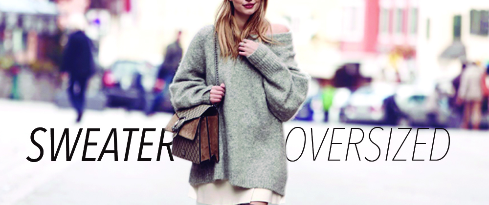 How to use an oversized sweater CORRECTLY