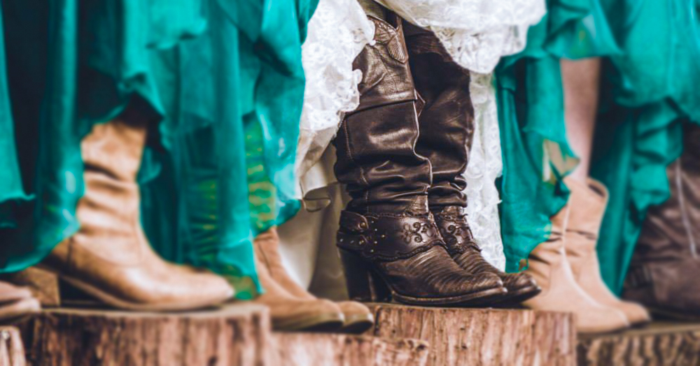 how to get married wearing your Cuadra boots