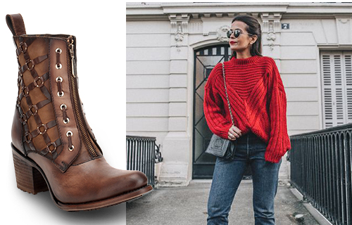 How to look perfect with sweater and booties_1